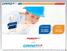 Tablet Screenshot of camo-interim.fr